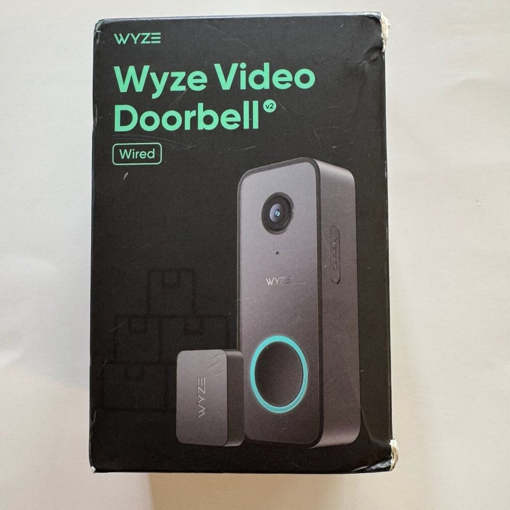 Wyze Video Doorbell v2 wired Black - New in Box